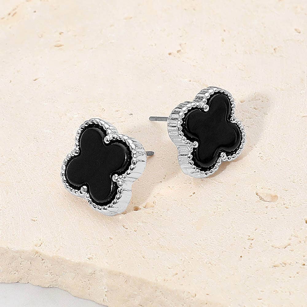 Quatrefoil Stud Earrings