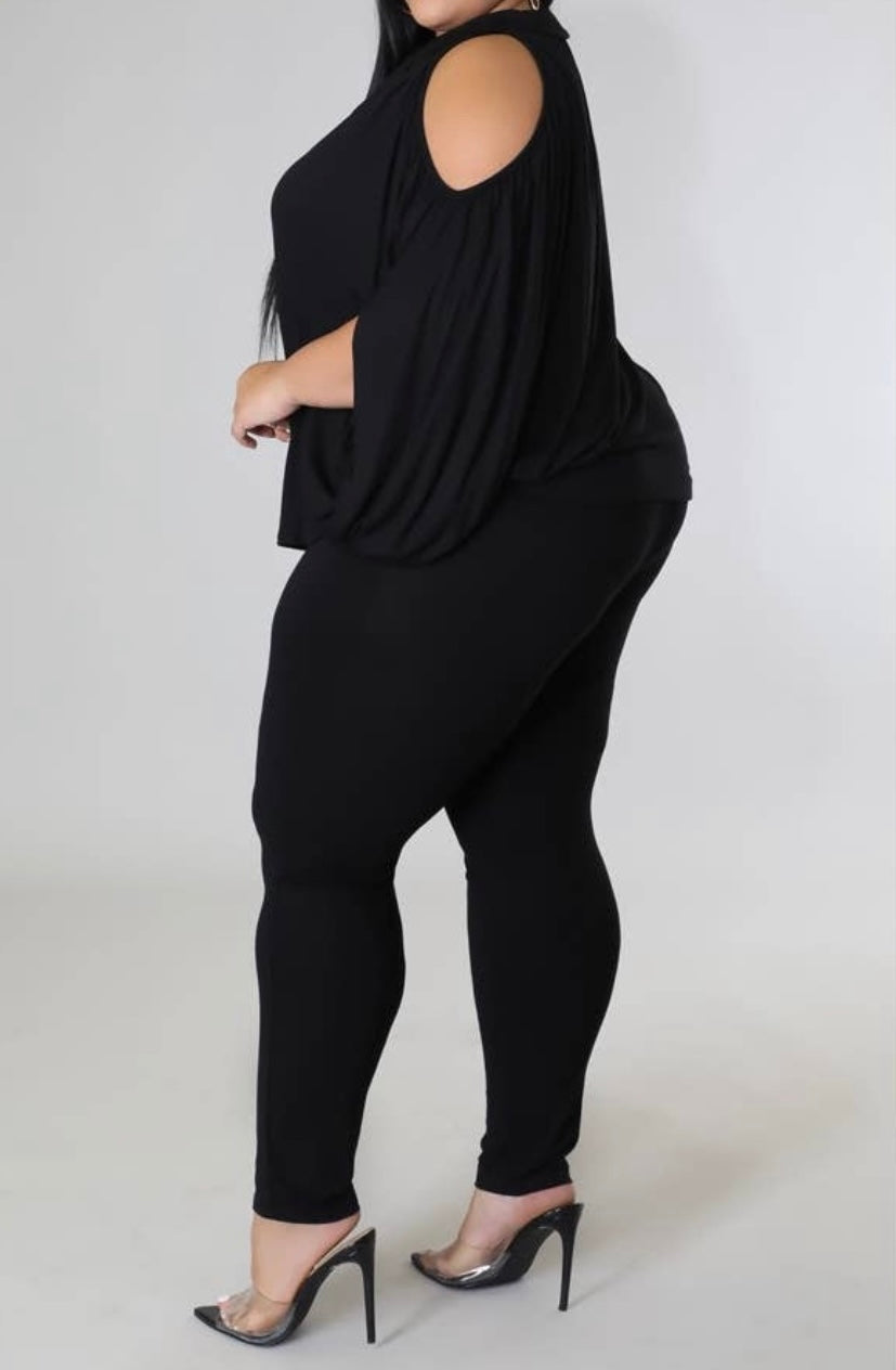 “Black Beauty” Curvy 2 Piece Set