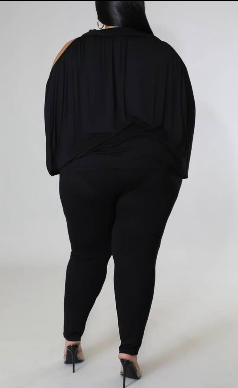 “Black Beauty” Curvy 2 Piece Set