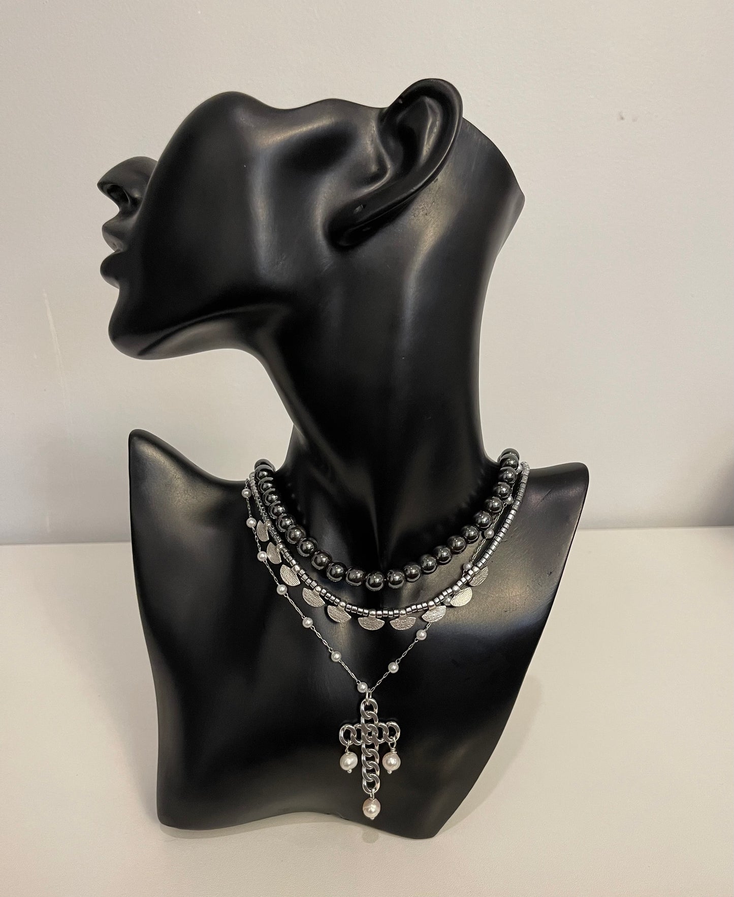 “The Cross” Trio Necklace Set