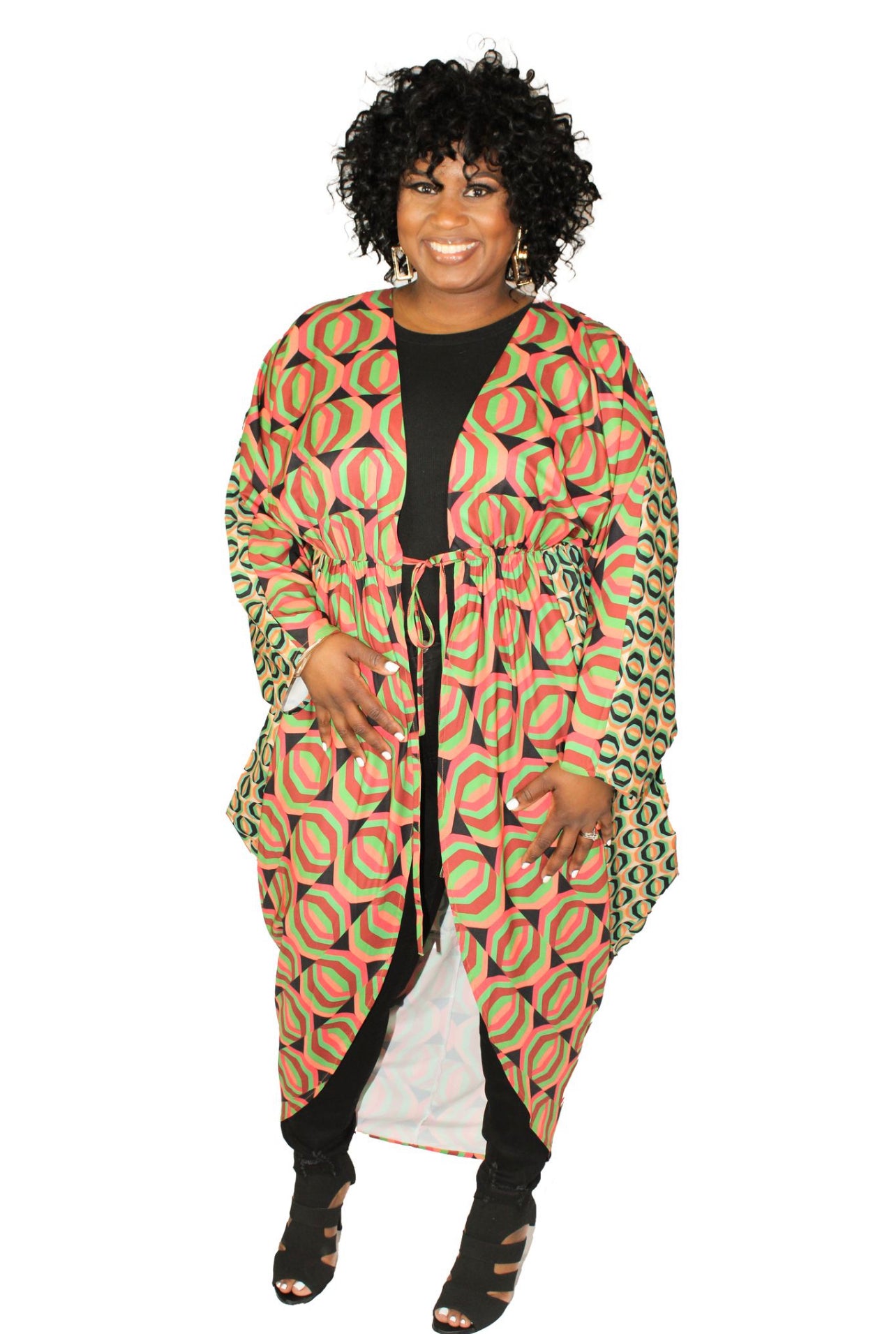 “Kaleidoscope” Curvy Cardigan