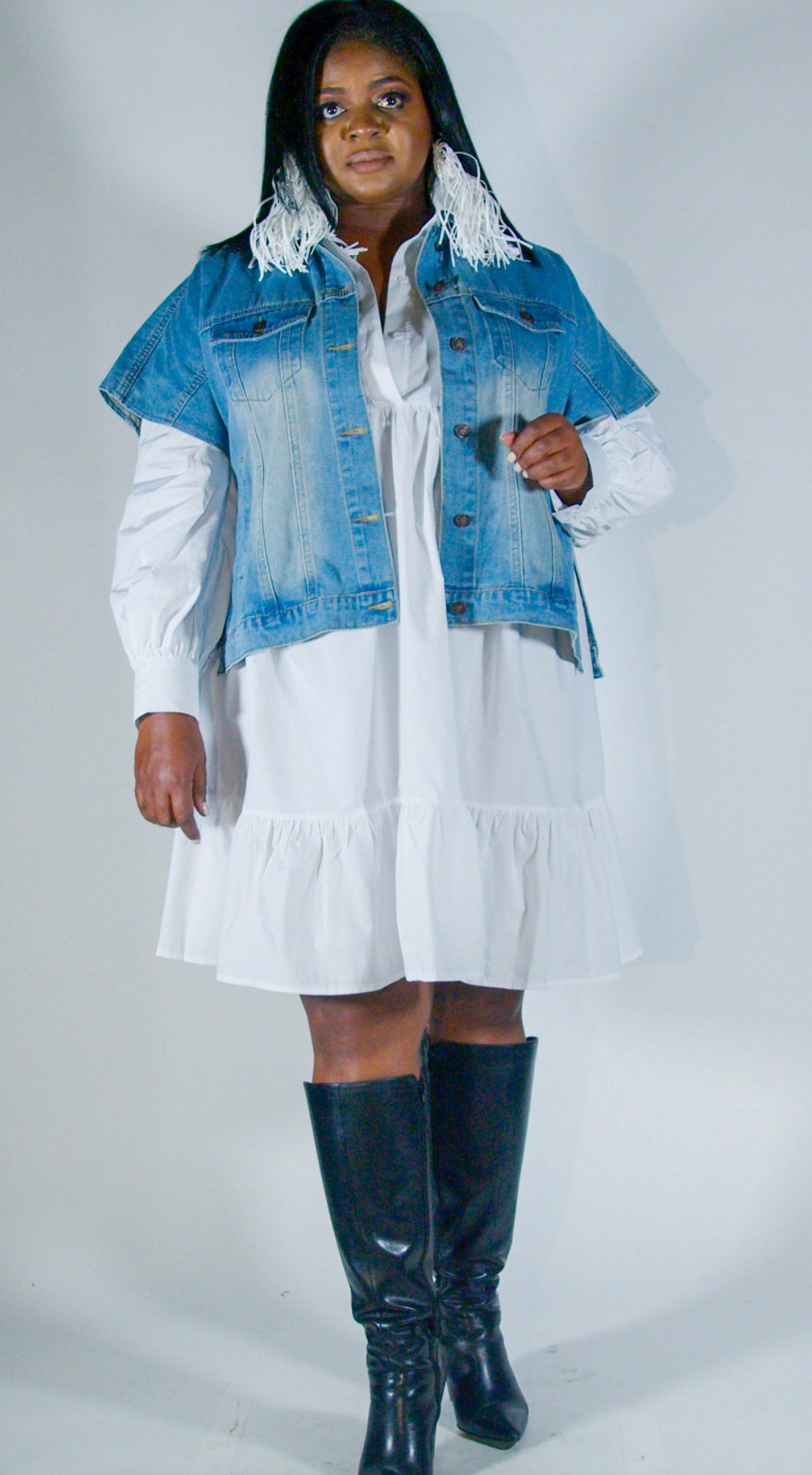 “Divine Breeze” Knee-Length Dress