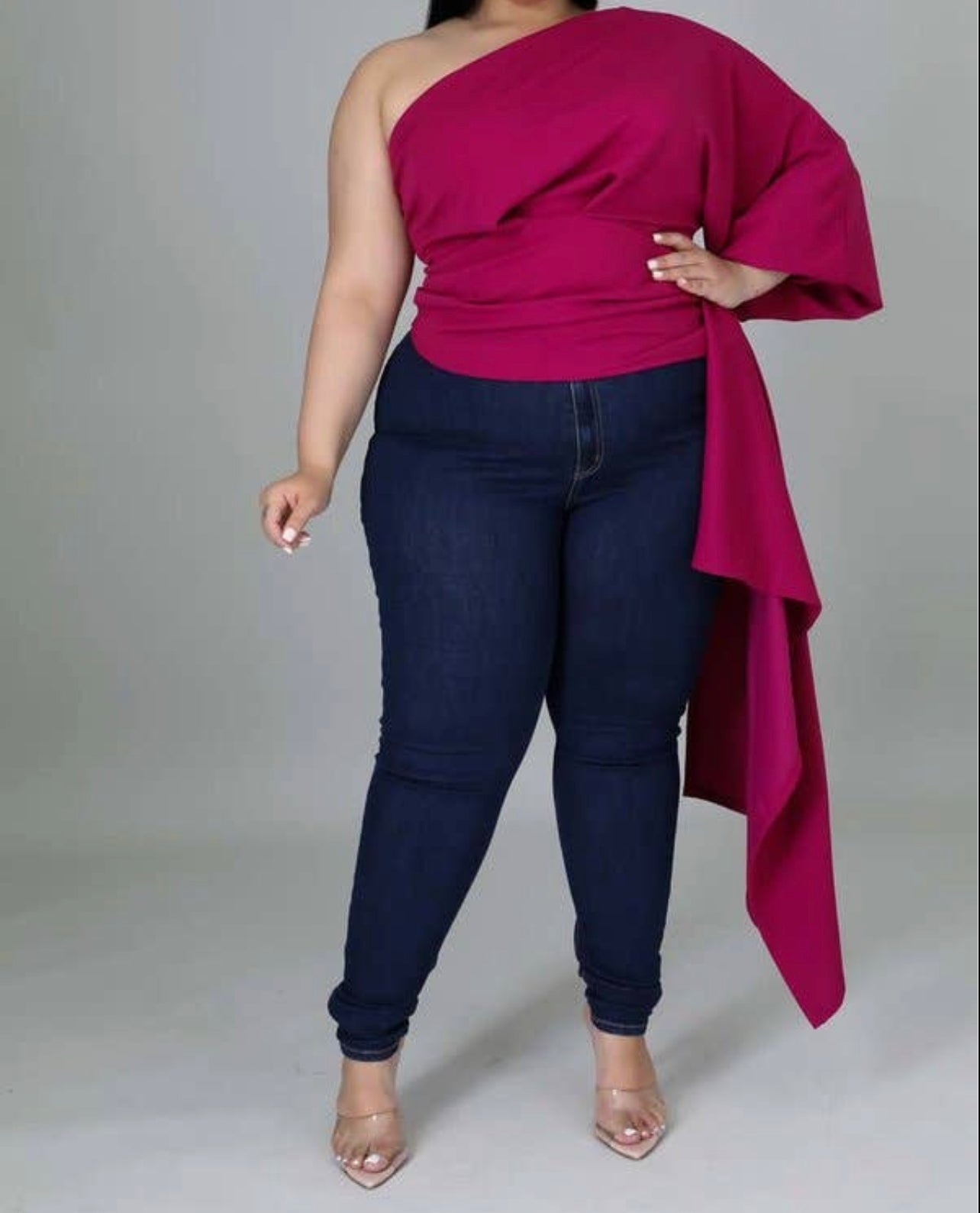 “Asymmetric” One Shoulder Top