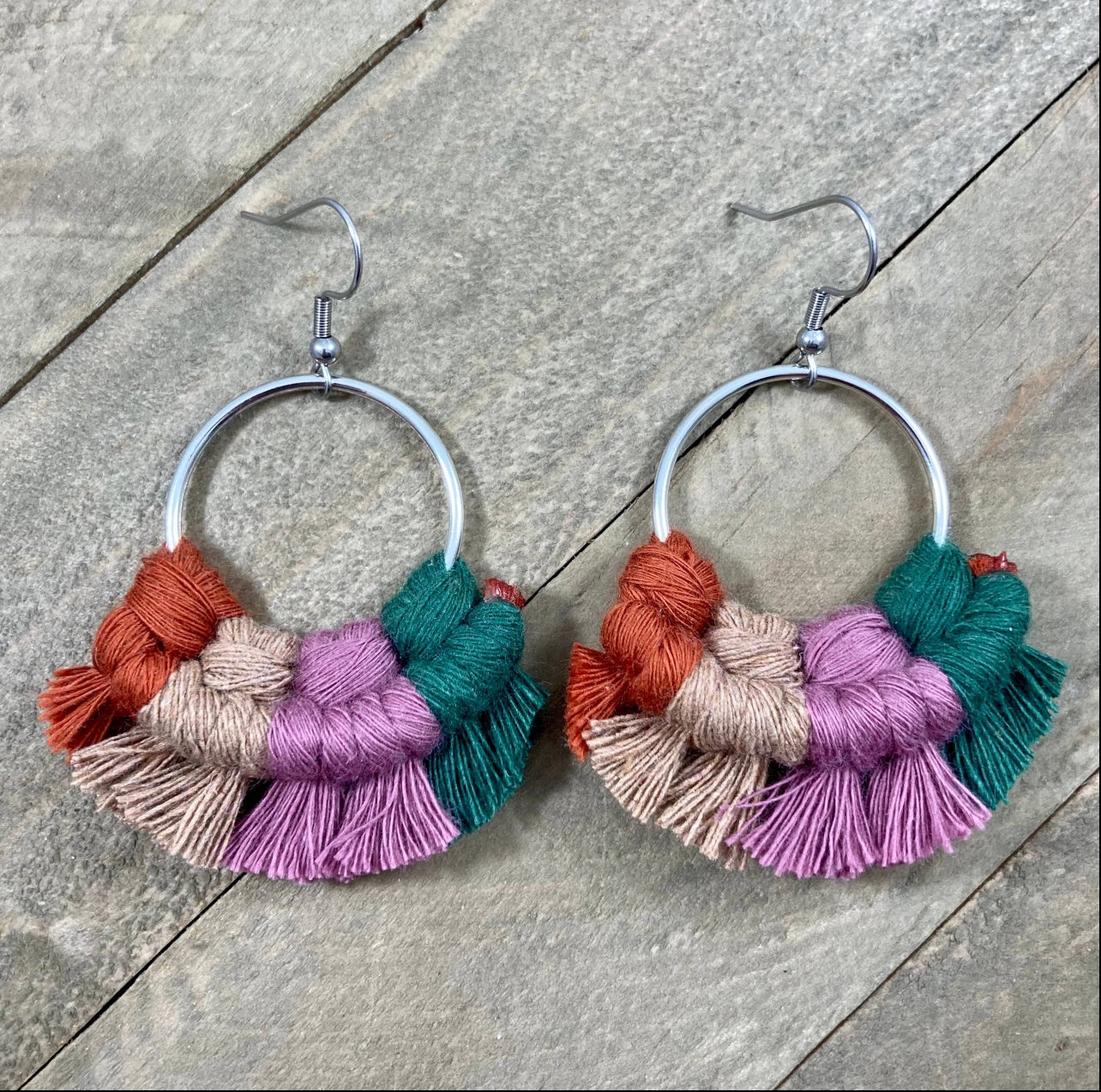 “Fall-ish” Fringe Earrings