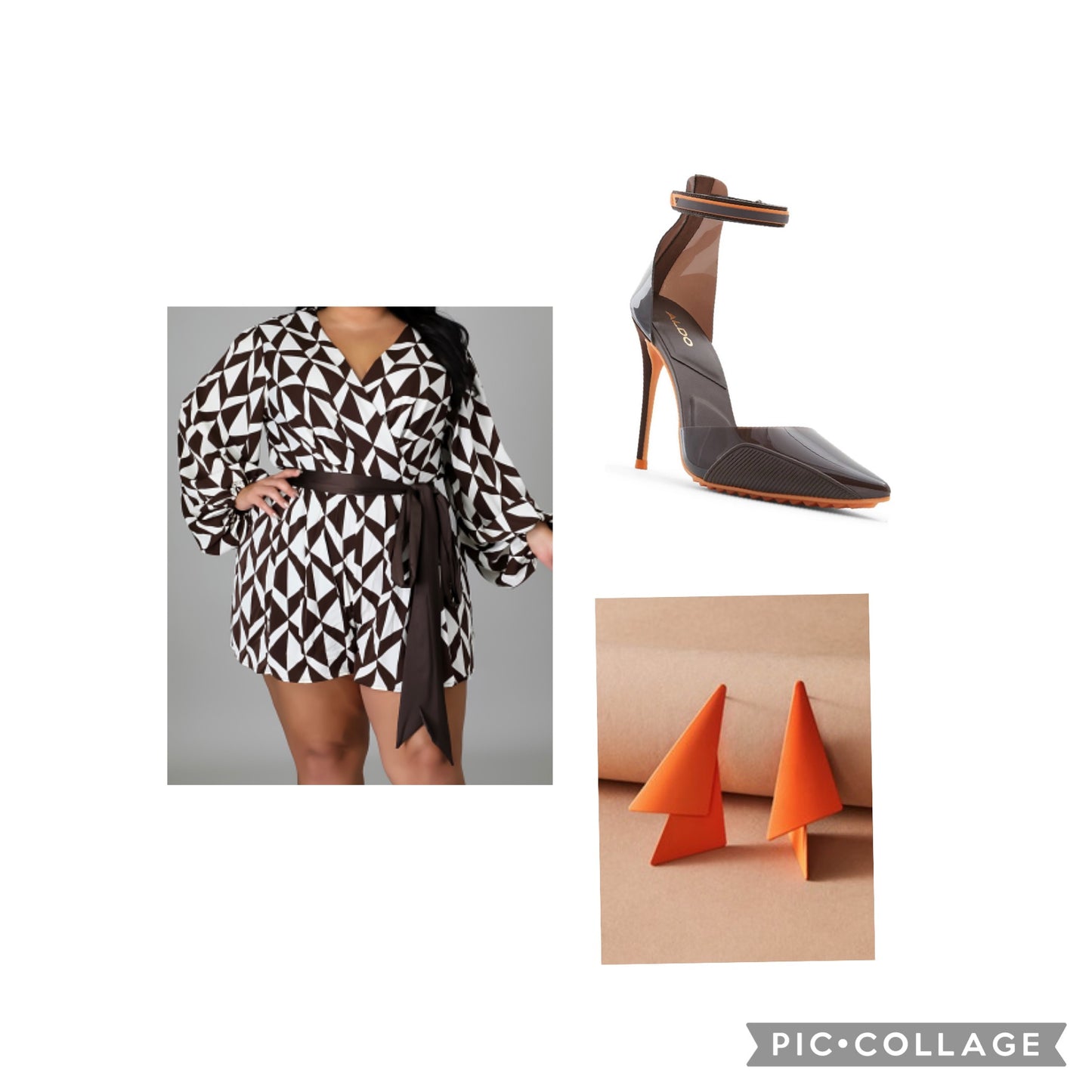 “Foxy Brown” Curvy Romper
