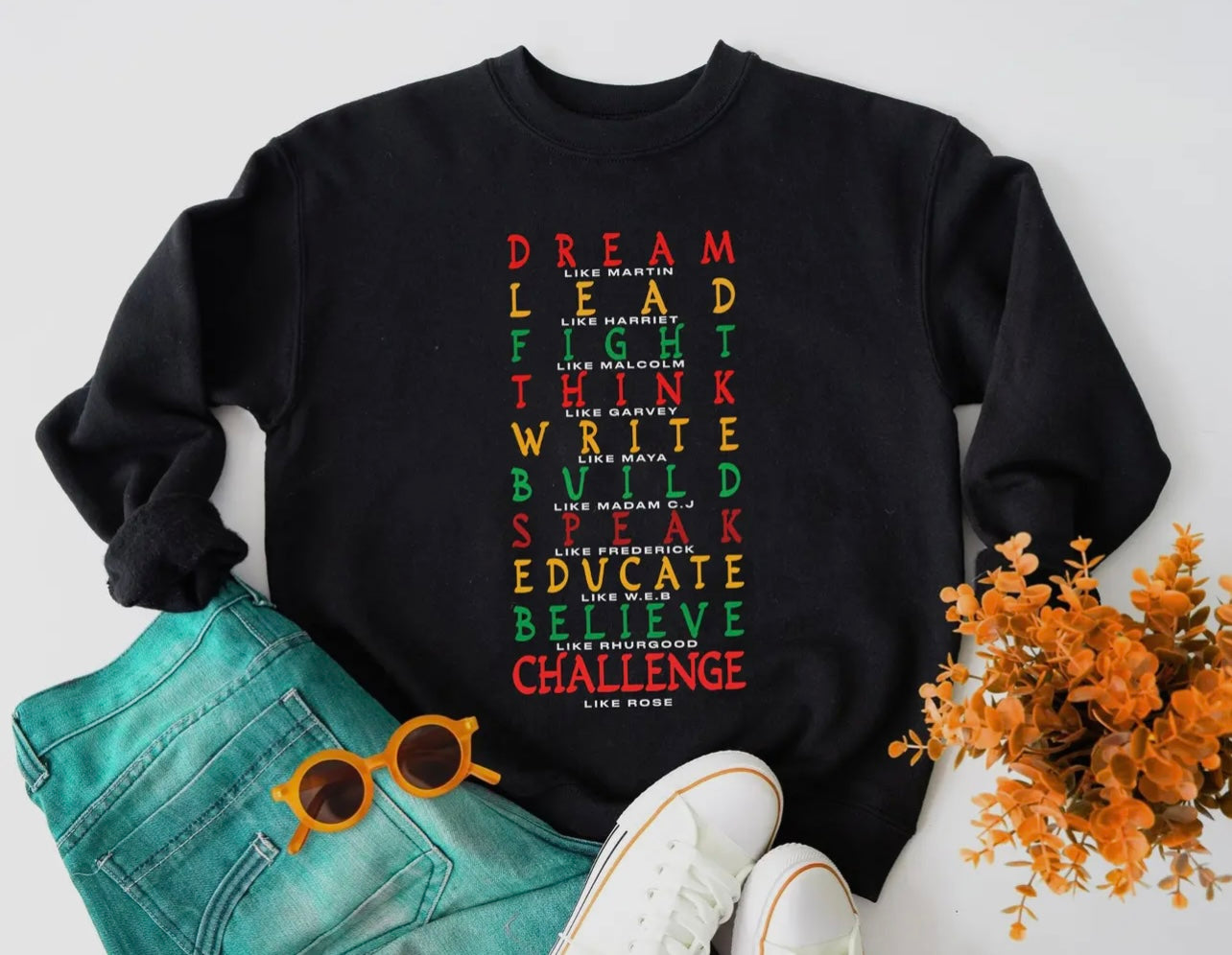 Pre-order by 1/20 to ship out by 2/4 “Trailblazer” Black History Sweatshirt