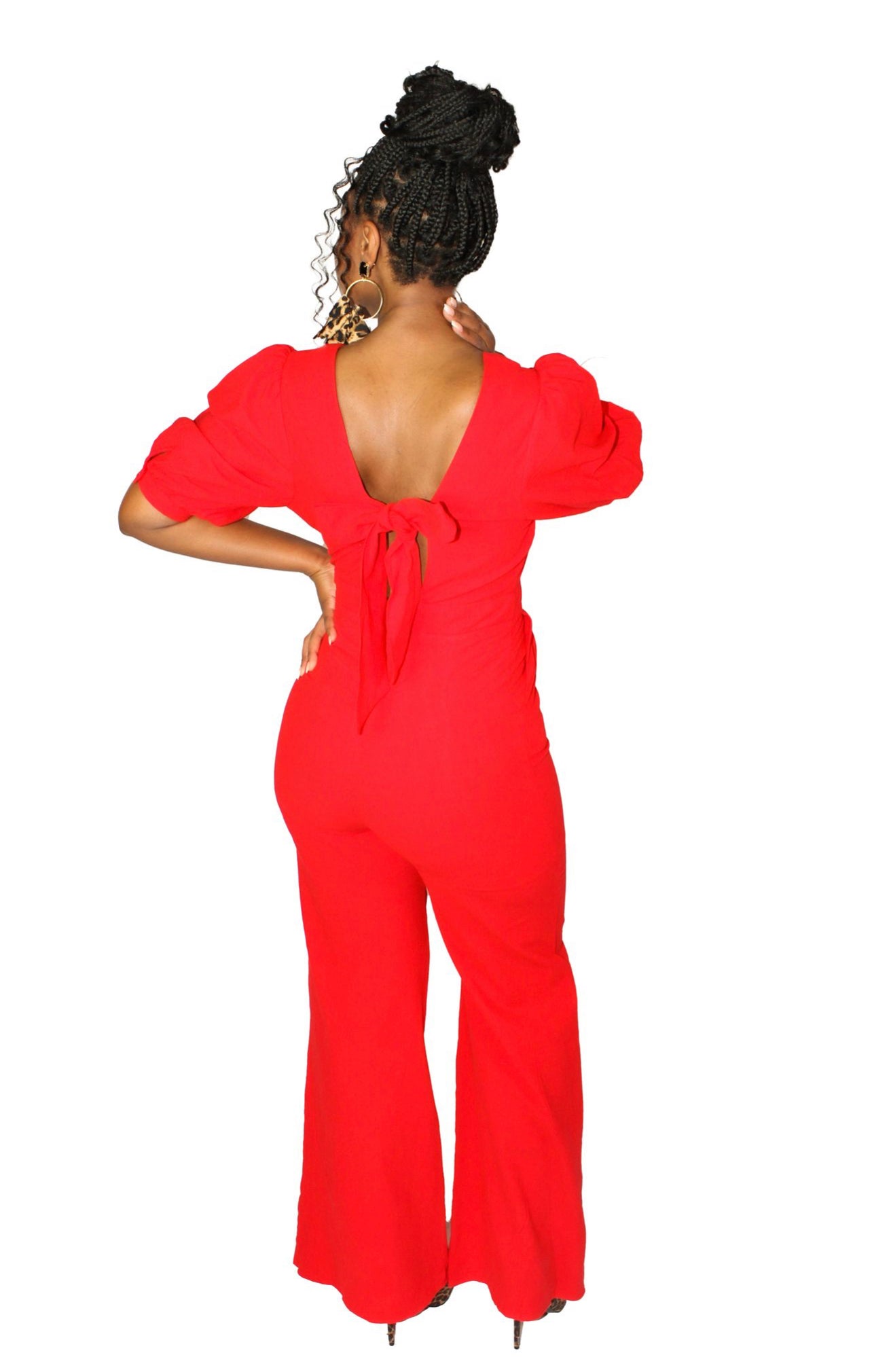 “Naughty or Nice” Linen Jumpsuit