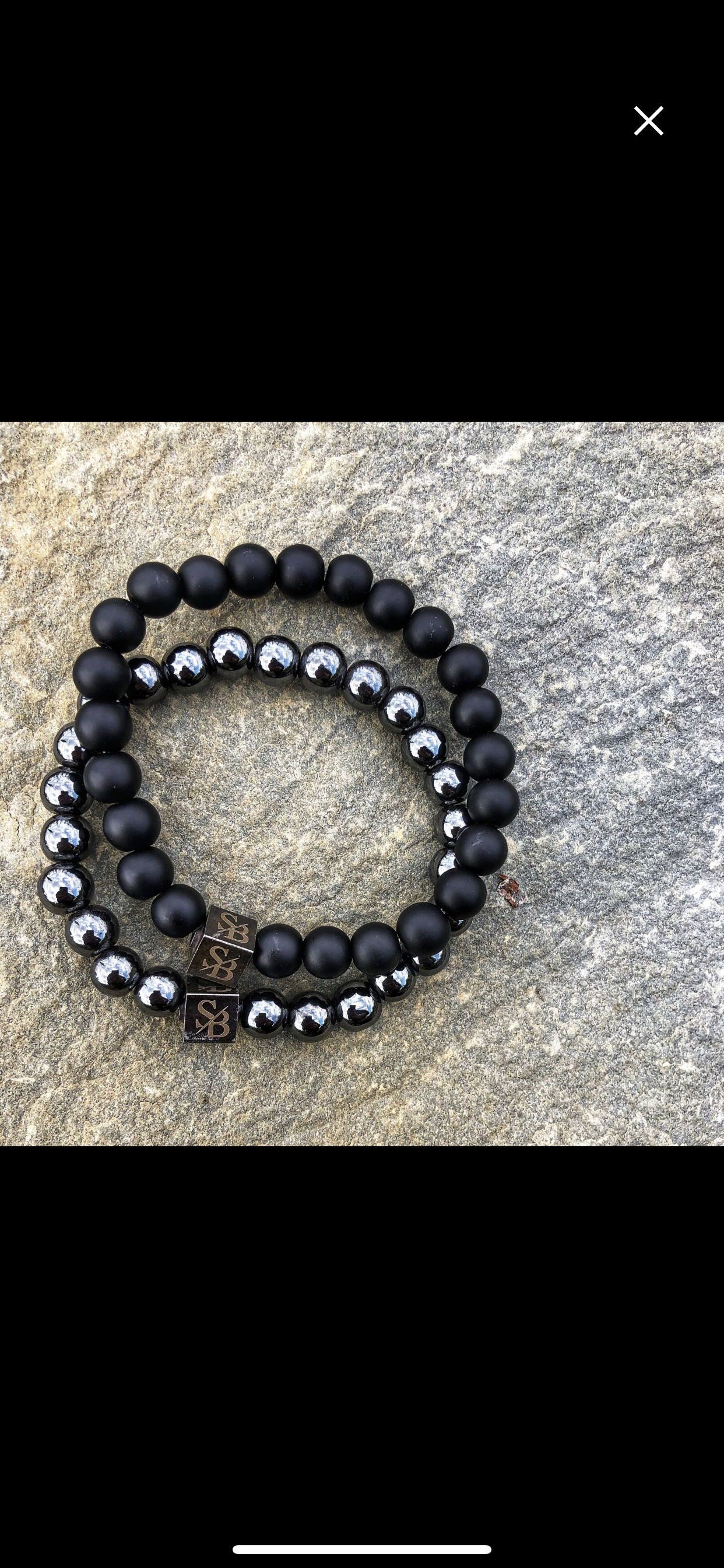 “Matte Onyx” Stone Bracelets