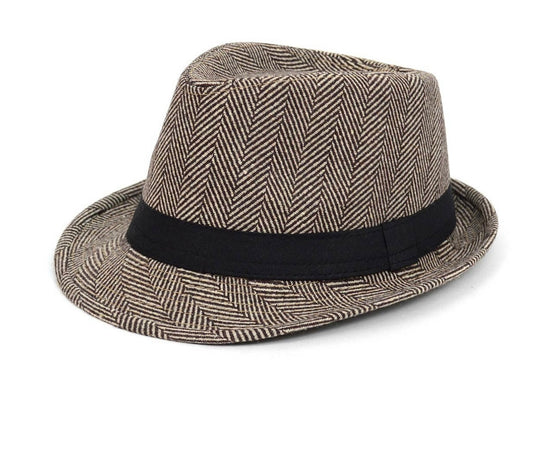 “Supafly Herringbone” Fedora Hats
