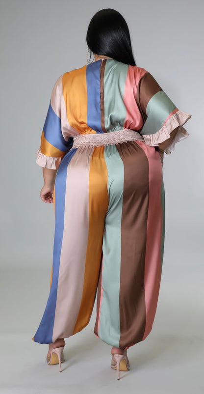 “Silky Sonic” Curvy Size Jumpsuit